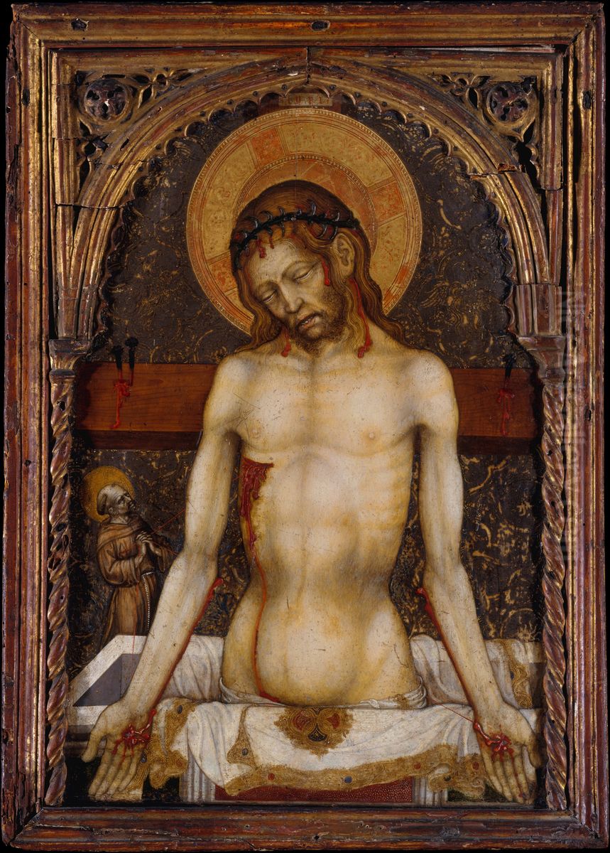 The Man of Sorrows Oil Painting by Michele Giambono