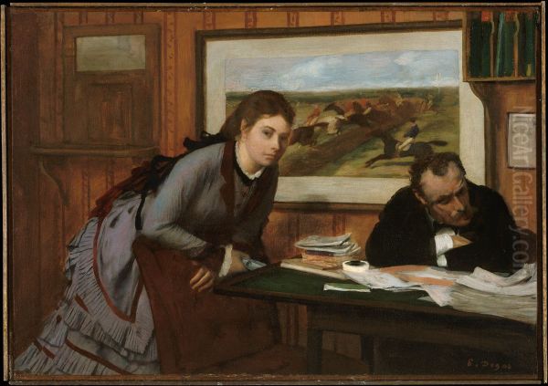 La bouderie Oil Painting by Edgar Degas
