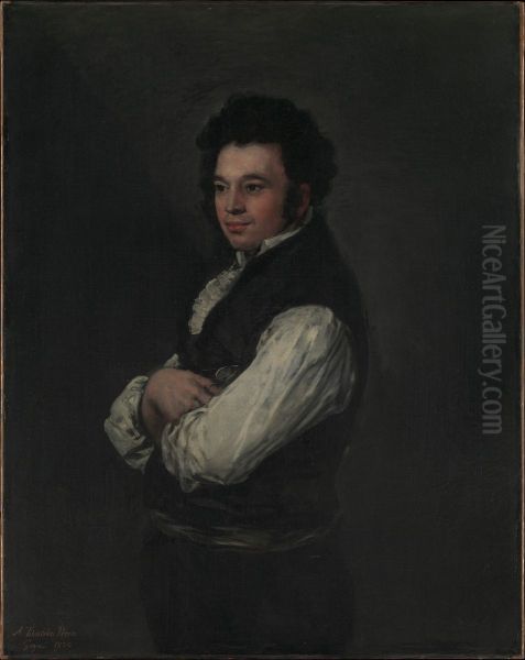 Tiburcio Perez y Cuervo (1785/86-1841), the Architect Oil Painting by Francisco Goya Fuendetodos