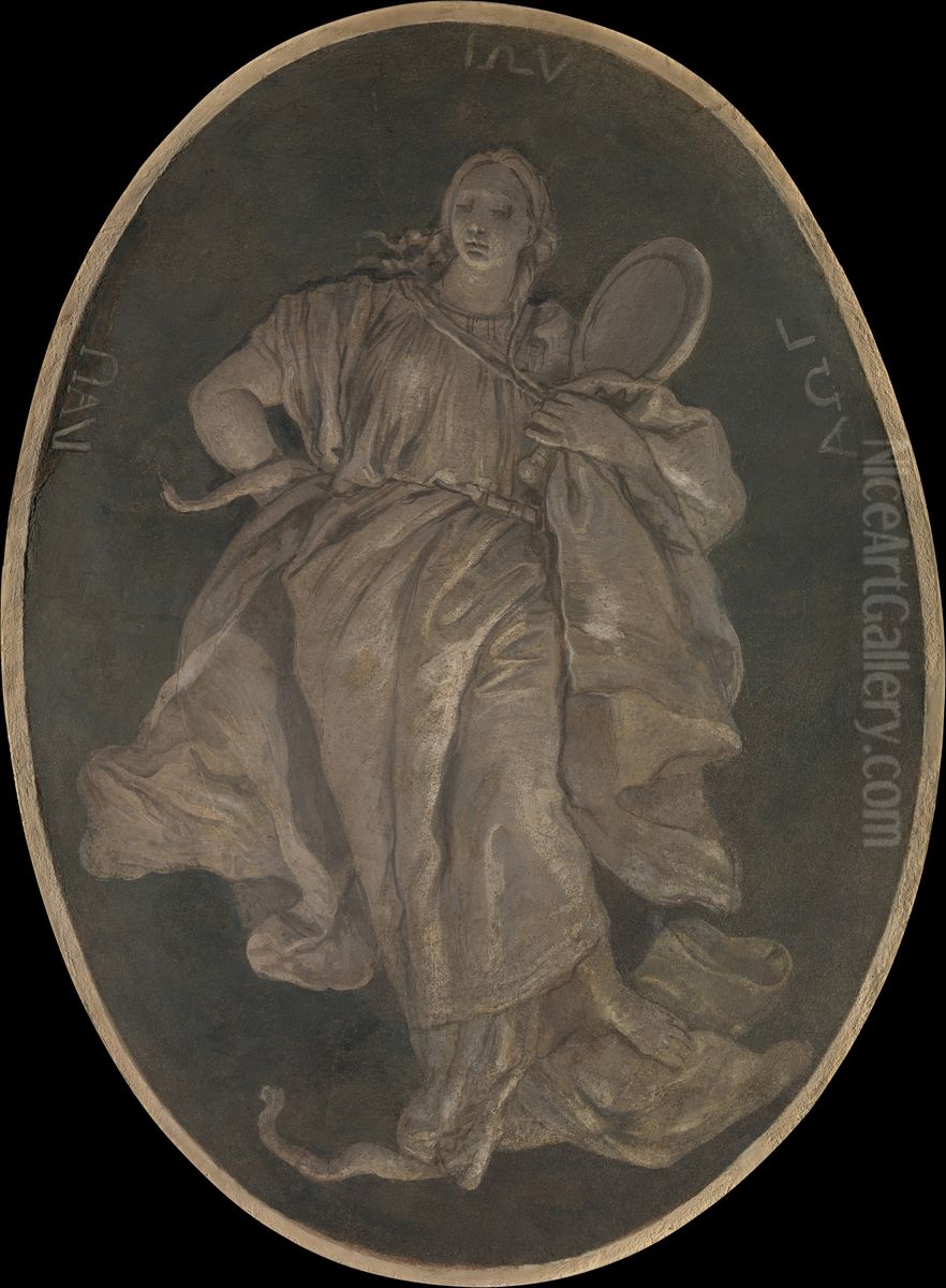 Prudence Oil Painting by Giovanni Battista Tiepolo