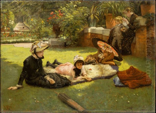 In Full Sunlight (En plein soleil) Oil Painting by James Jacques Joseph Tissot