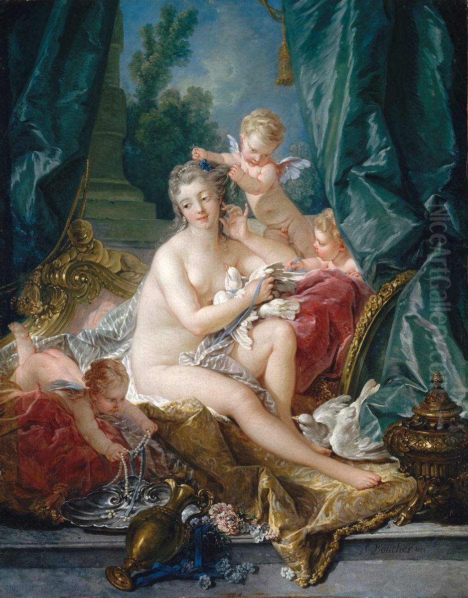 La Toilette de Venus Oil Painting by Francois Boucher