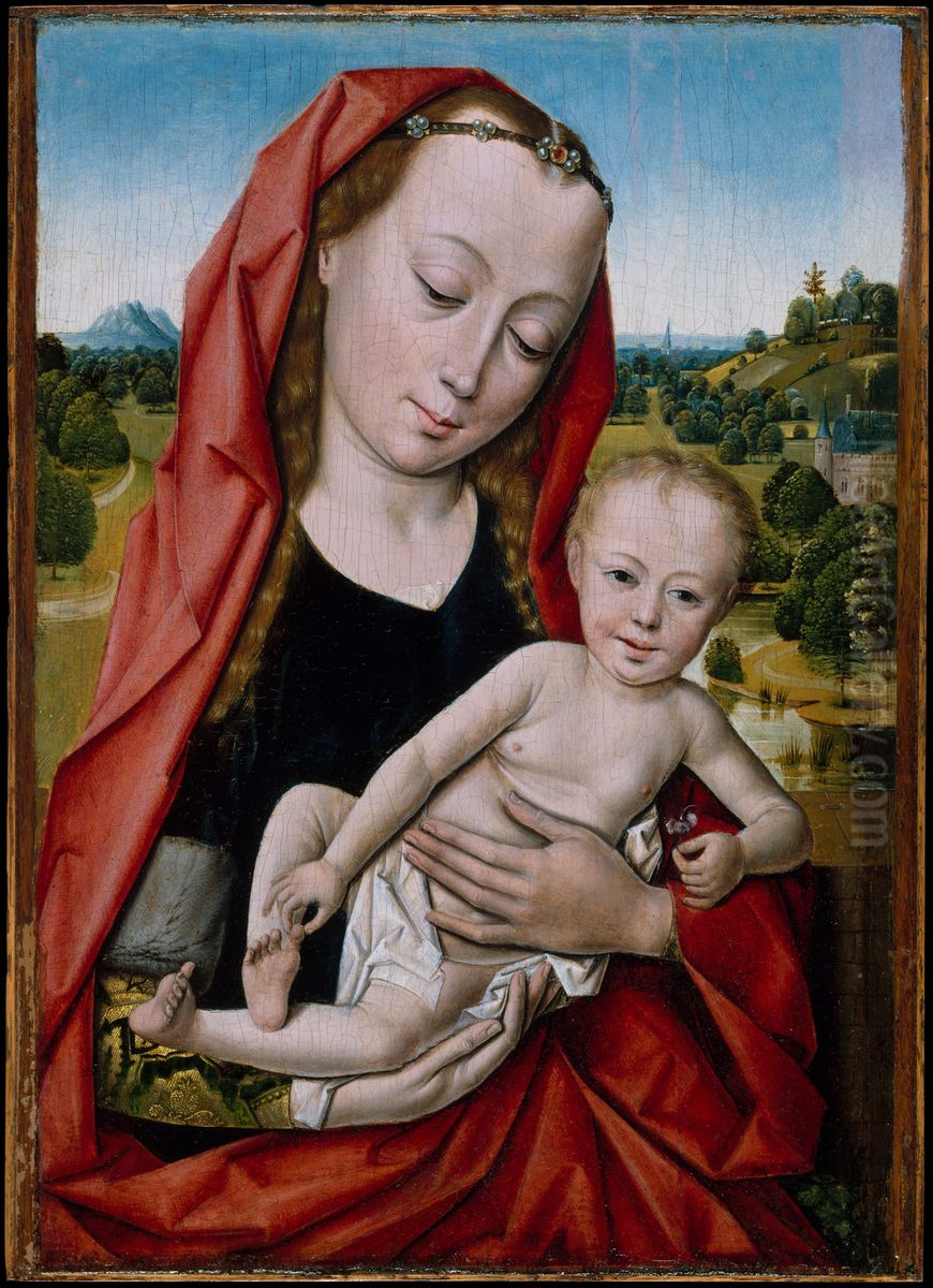 Virgin and Child Oil Painting by Dieric Bouts