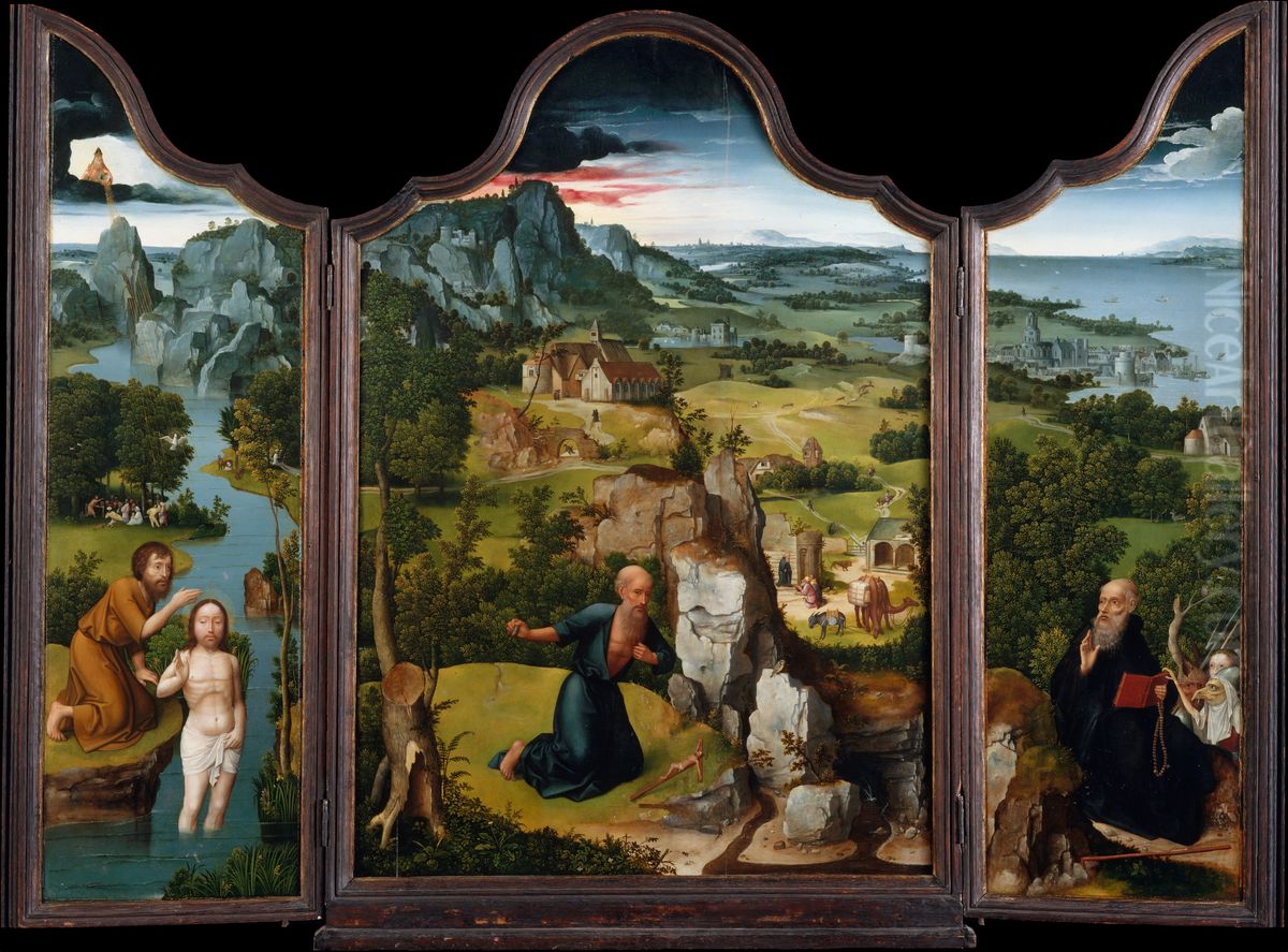 The Penitence of Saint Jerome Oil Painting by Joachim Patinir