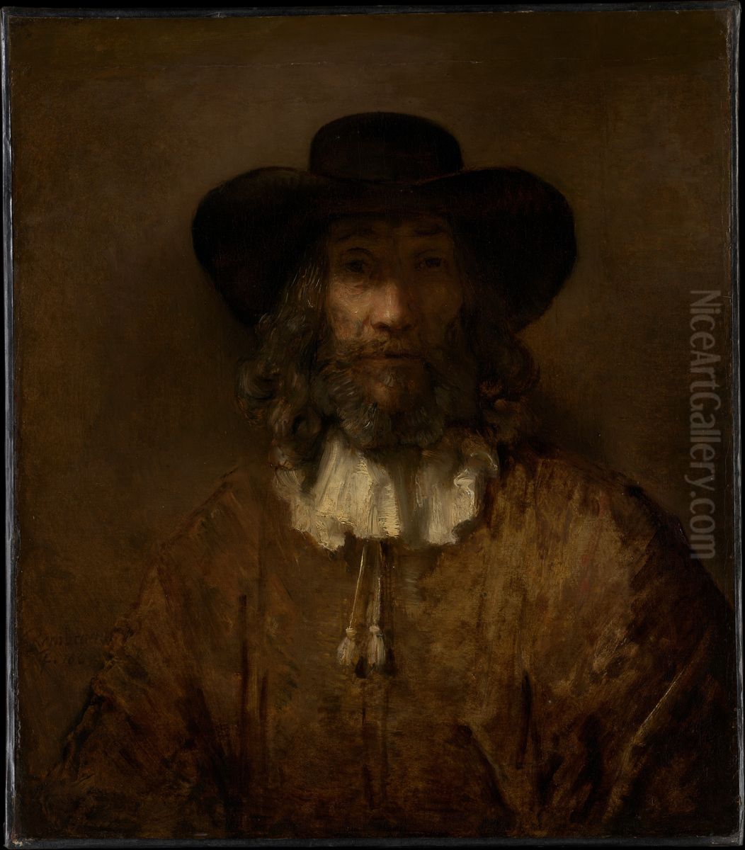 Man with a Beard Oil Painting by Rembrandt