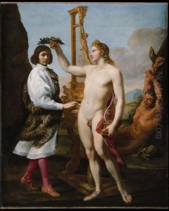 Marcantonio Pasqualini (1614-1691) Crowned by Apollo