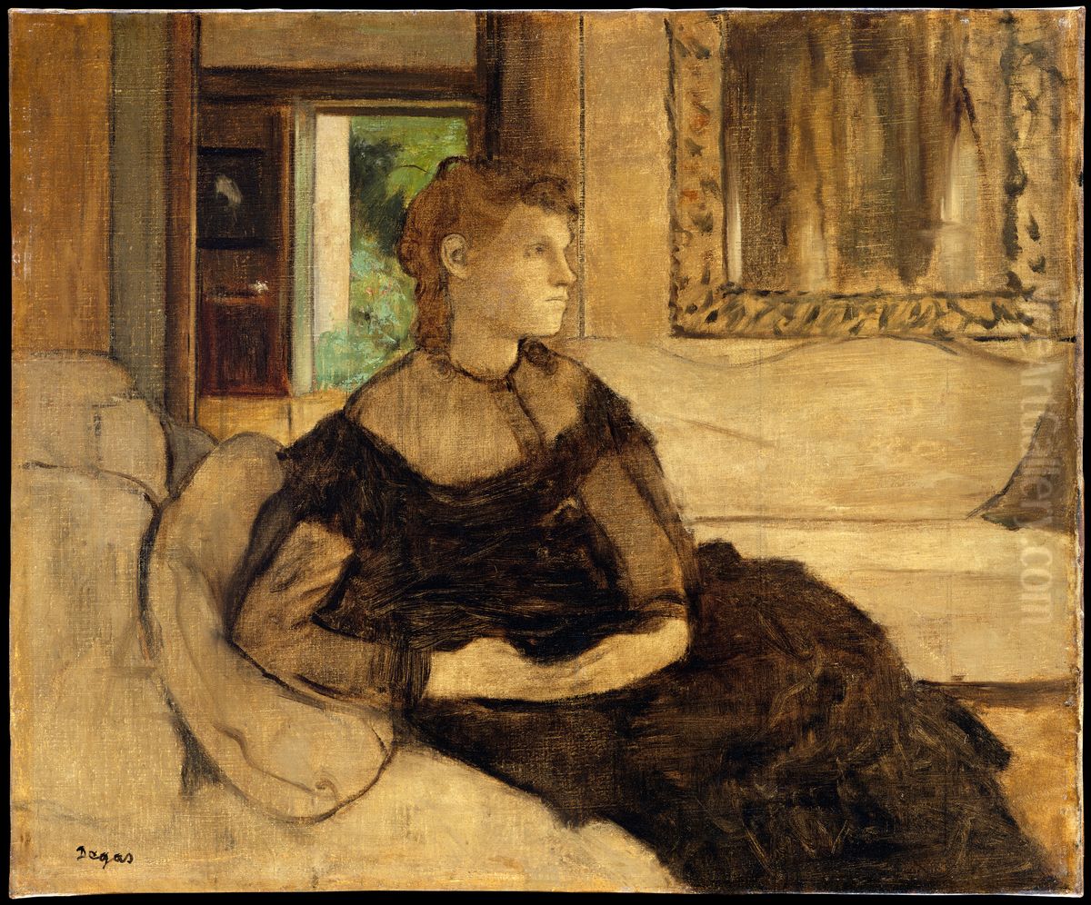 Madame Theodore Gobillard, nee Yves Morisot) Oil Painting by Edgar Degas Madame Theodore Gobillard, nee Yves Morisot) Oil Painting by Edgar Degas