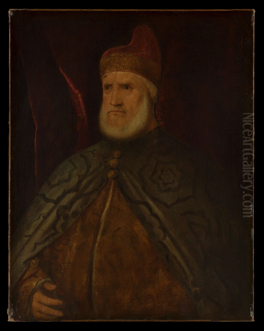 Doge Andrea Gritti (1455-1538) Oil Painting by Titian