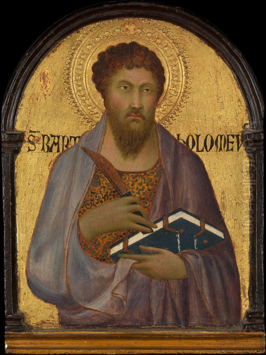 Saint Bartholomew Oil Painting by Simone Martini