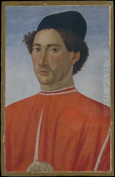 Portrait of a Man Oil Painting by Cosimo Rosselli