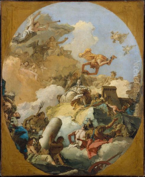 The Apotheosis of the Spanish Monarchy Oil Painting by Giovanni Battista Tiepolo