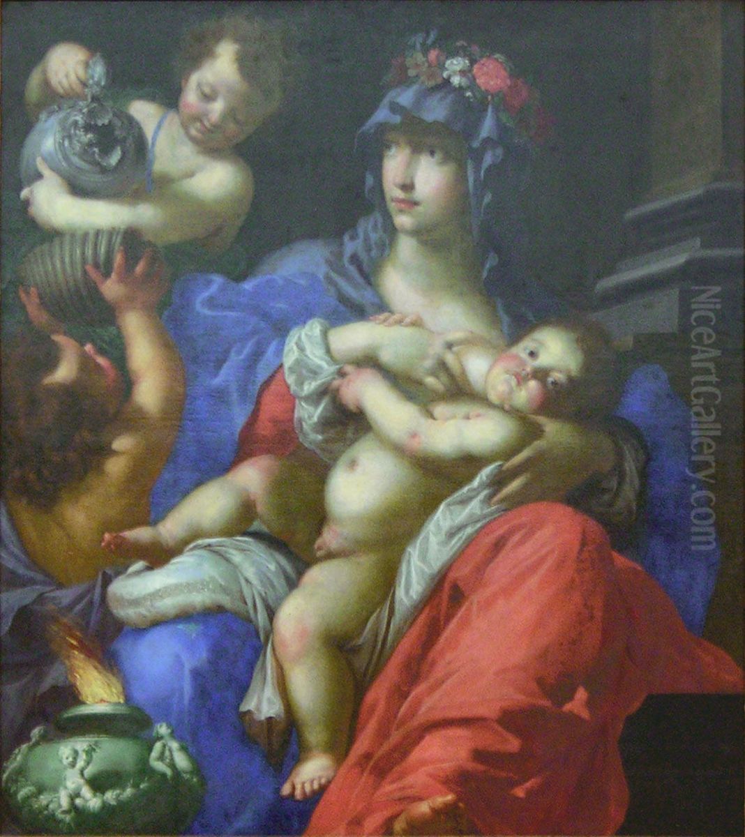 Charity Oil Painting by Cesare Dandini