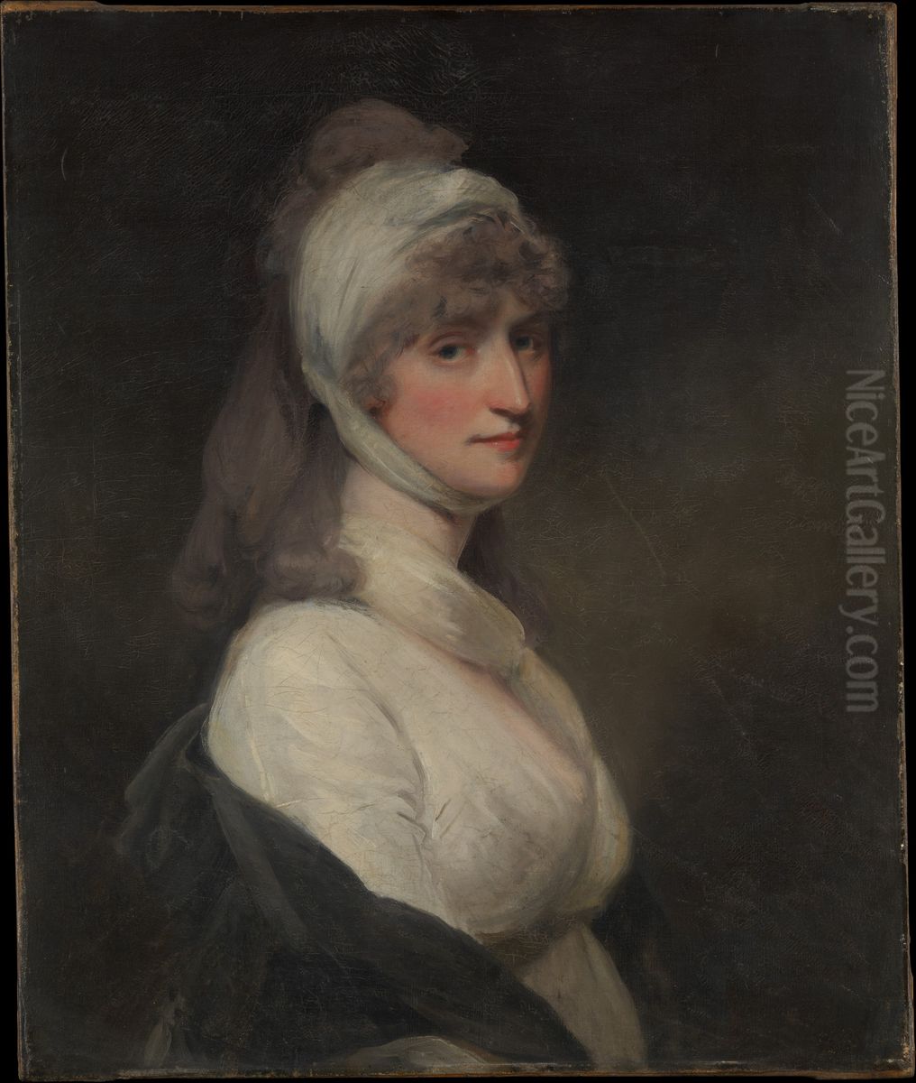Mrs. Thomas Pechell (Charlotte Clavering, died 1841) Oil Painting by John Hoppner