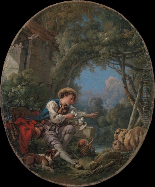 The Dispatch of the Messenger Oil Painting by Francois Boucher