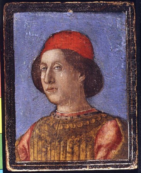 Rodolfo Gonzaga (1451-1495) Oil Painting by Andrea Mantegna