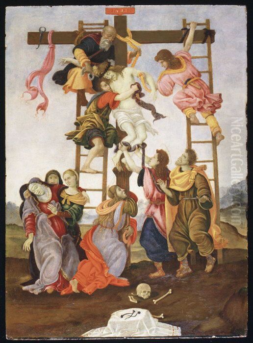 The Descent from the Cross Oil Painting by Filippino Lippi