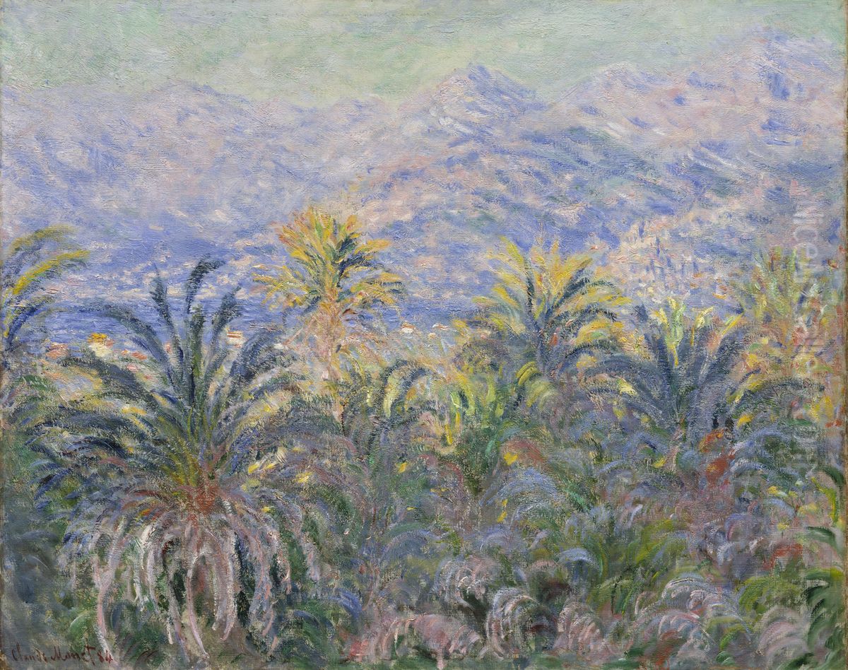 Palm Trees at Bordighera Oil Painting by Claude Oscar Monet