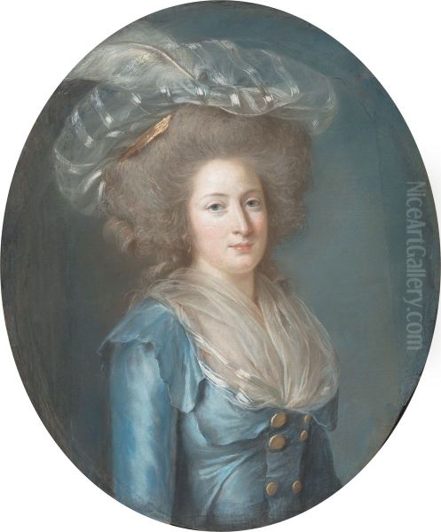 Madame Elisabeth de France (1764-1794) Oil Painting by Adelaide Labille-Guiard