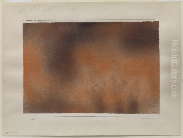 Eulen Komodie. Oil Painting by Paul Klee