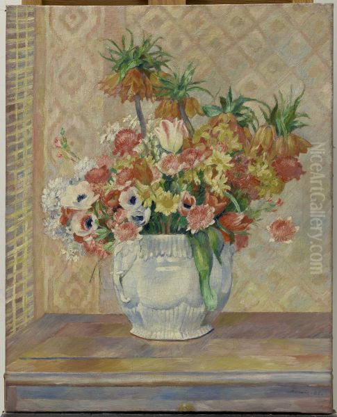 Still Life: Flowers. Oil Painting by Pierre-Auguste Renoir