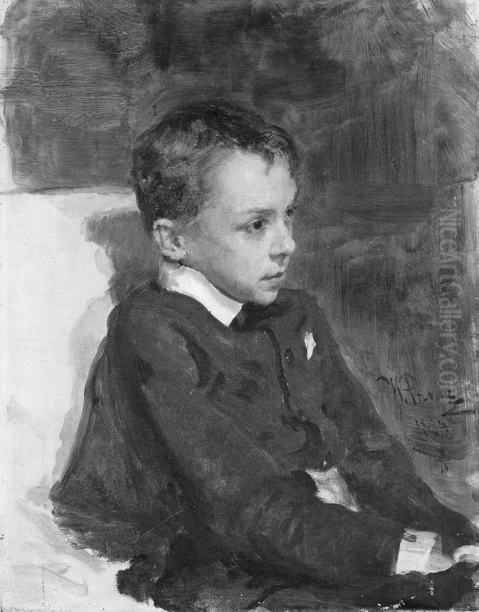 Portrait of a Boy Oil Painting by Repin Iliya Portrait of a Boy Oil Painting by Repin Iliya