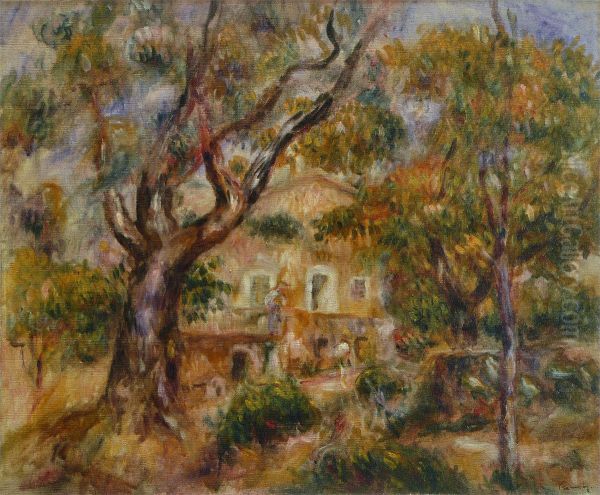 La Ferme des Collettes Oil Painting by Pierre-Auguste Renoir