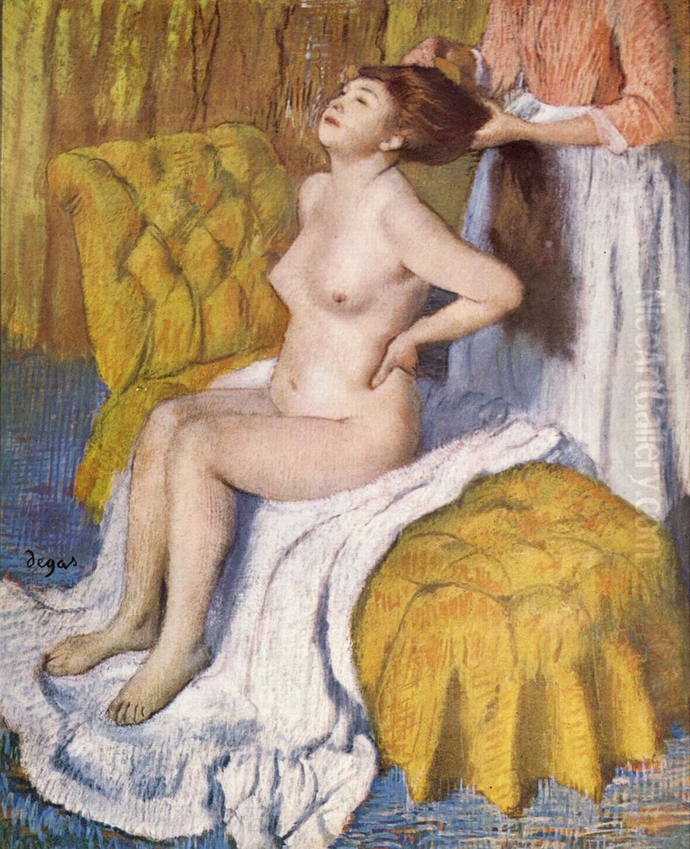 Die Korperpflege Oil Painting by Edgar Degas