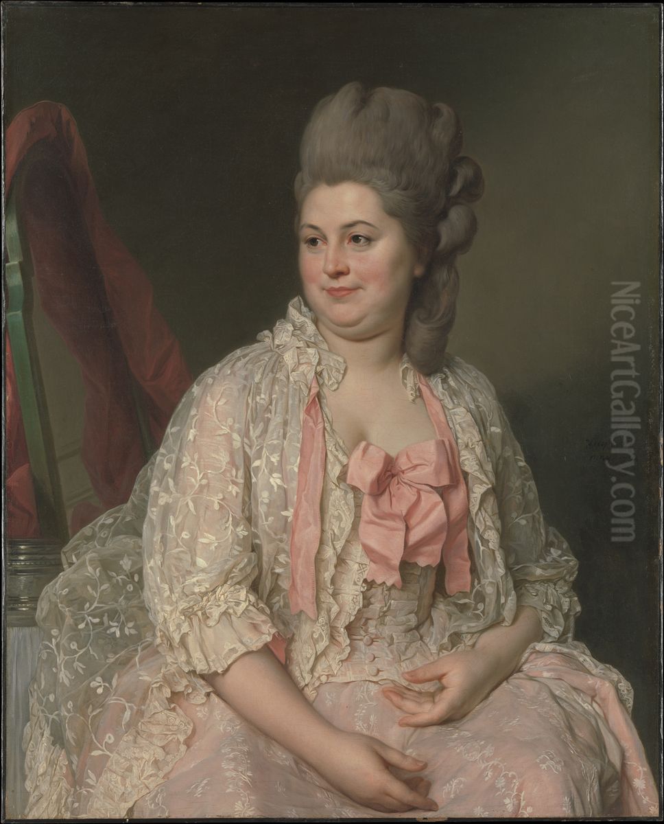 Madame de Saint-Maurice Oil Painting by Joseph-Siffred Duplessis