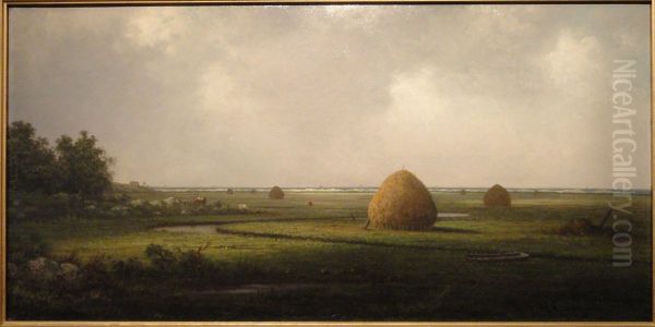 View of Marshfield Oil Painting by Martin Johnson Heade