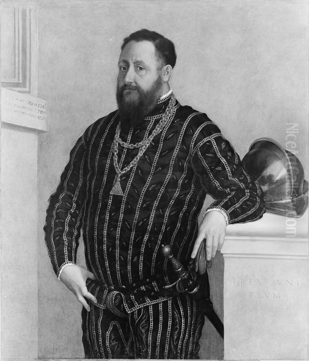 Portrait of a Man Oil Painting by Giovanni Battista Moroni
