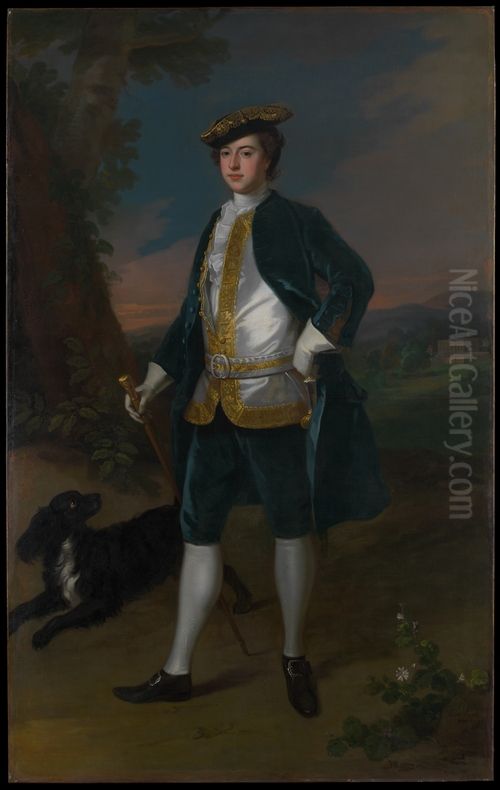 Portrait of Sir James Dashwood (1715-1779) Oil Painting by Enoch Seeman