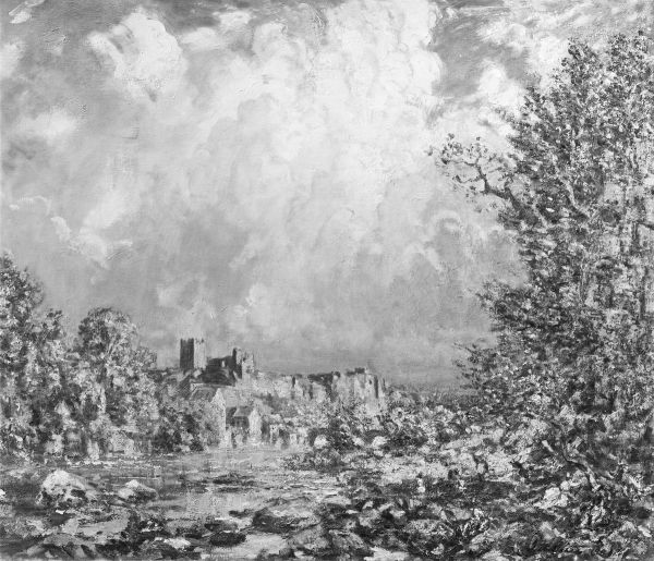 Richmond Castle, Yorkshire Oil Painting by Philip Wilson Steer