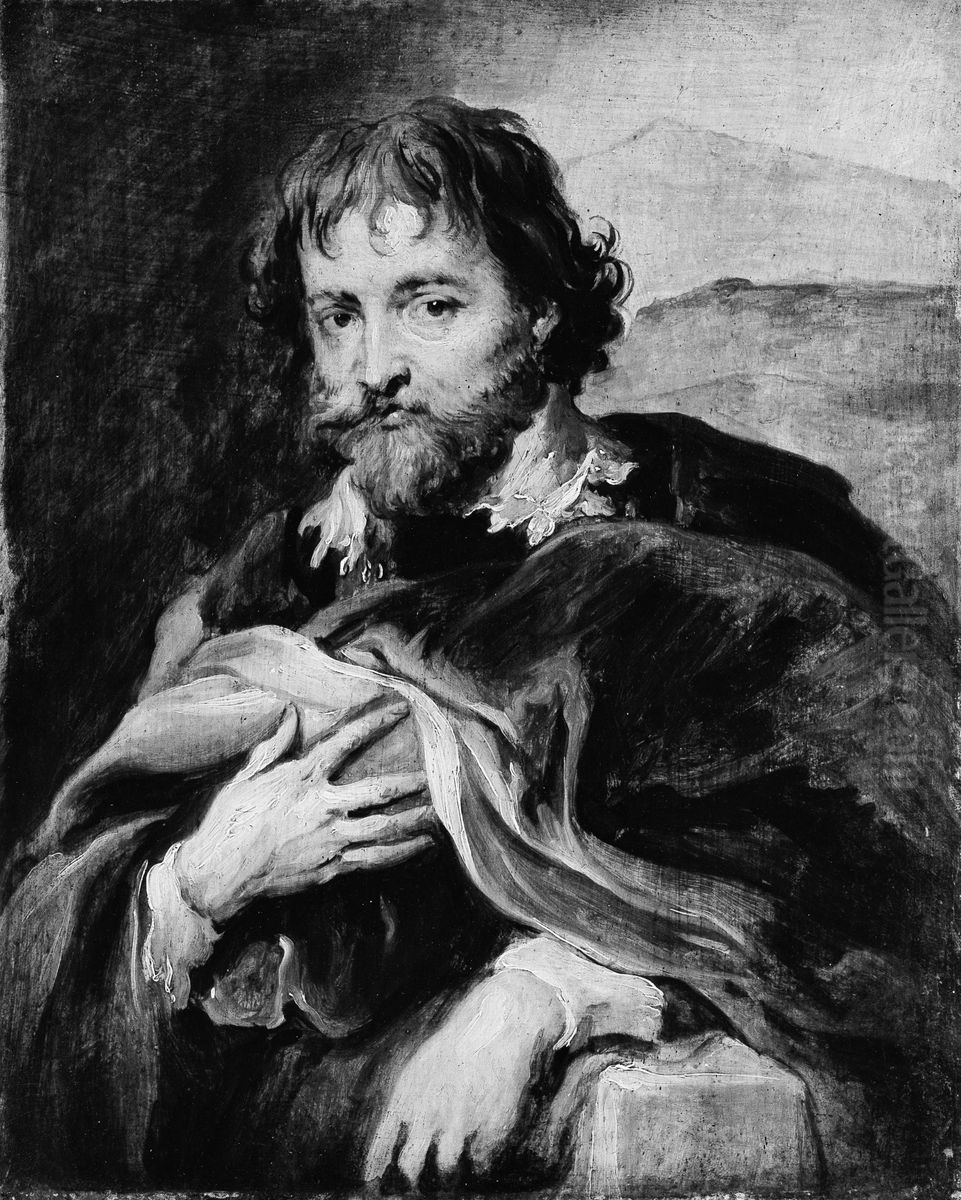 Sir Peter Paul Rubens (1577-1640) Oil Painting by Sir Anthony Van Dyck