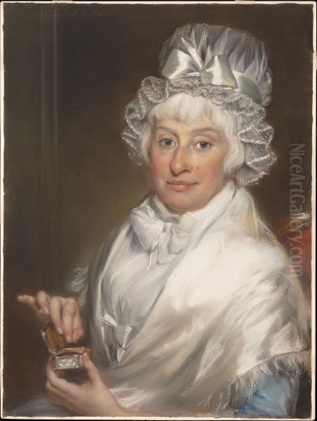 Mrs. Robert Shurlock Sr. (Ann Manwaring) Oil Painting by John Russell
