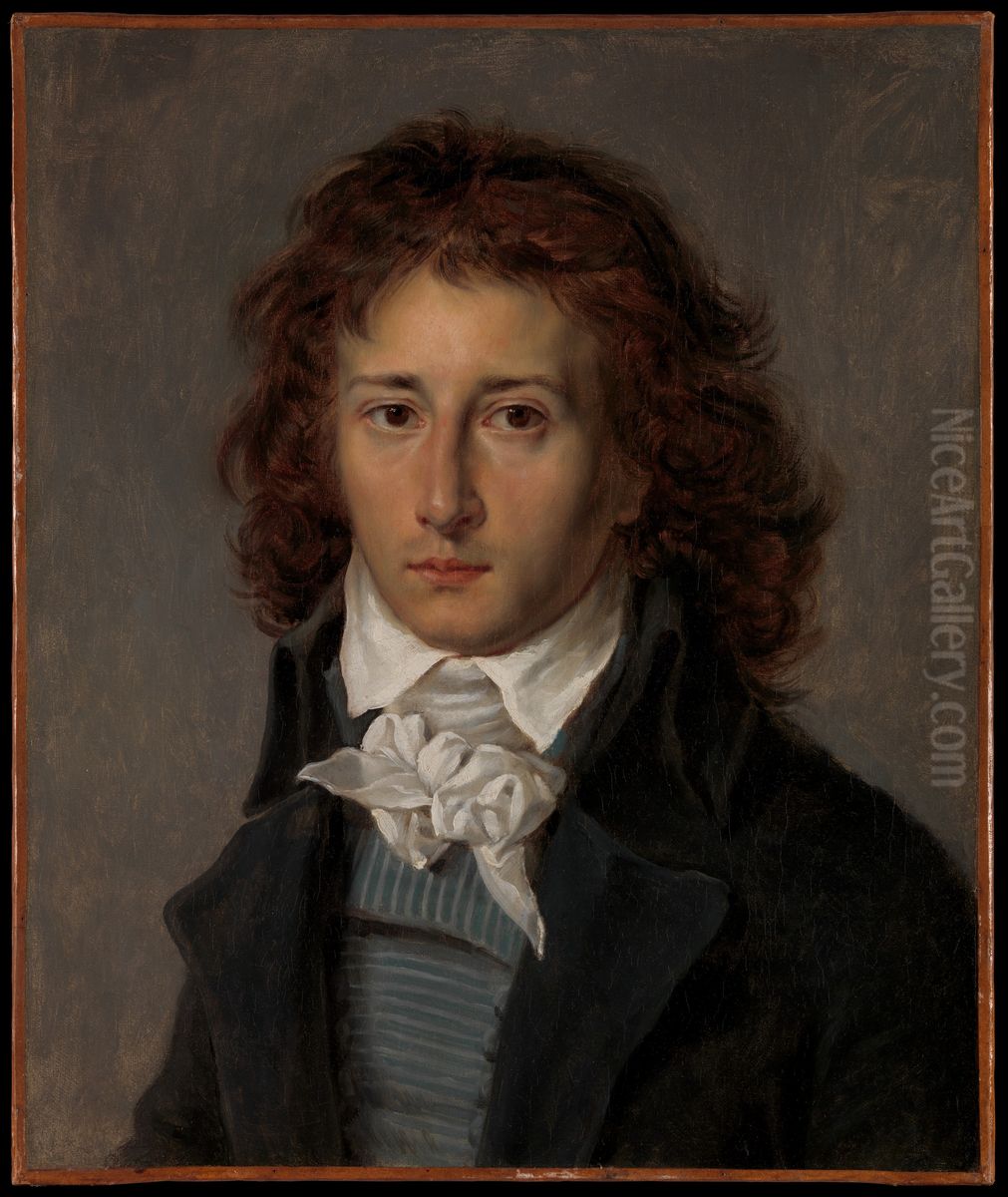 Francois Gerard (1770-1837), later Baron Gerard Oil Painting by Antoine-Jean Gros