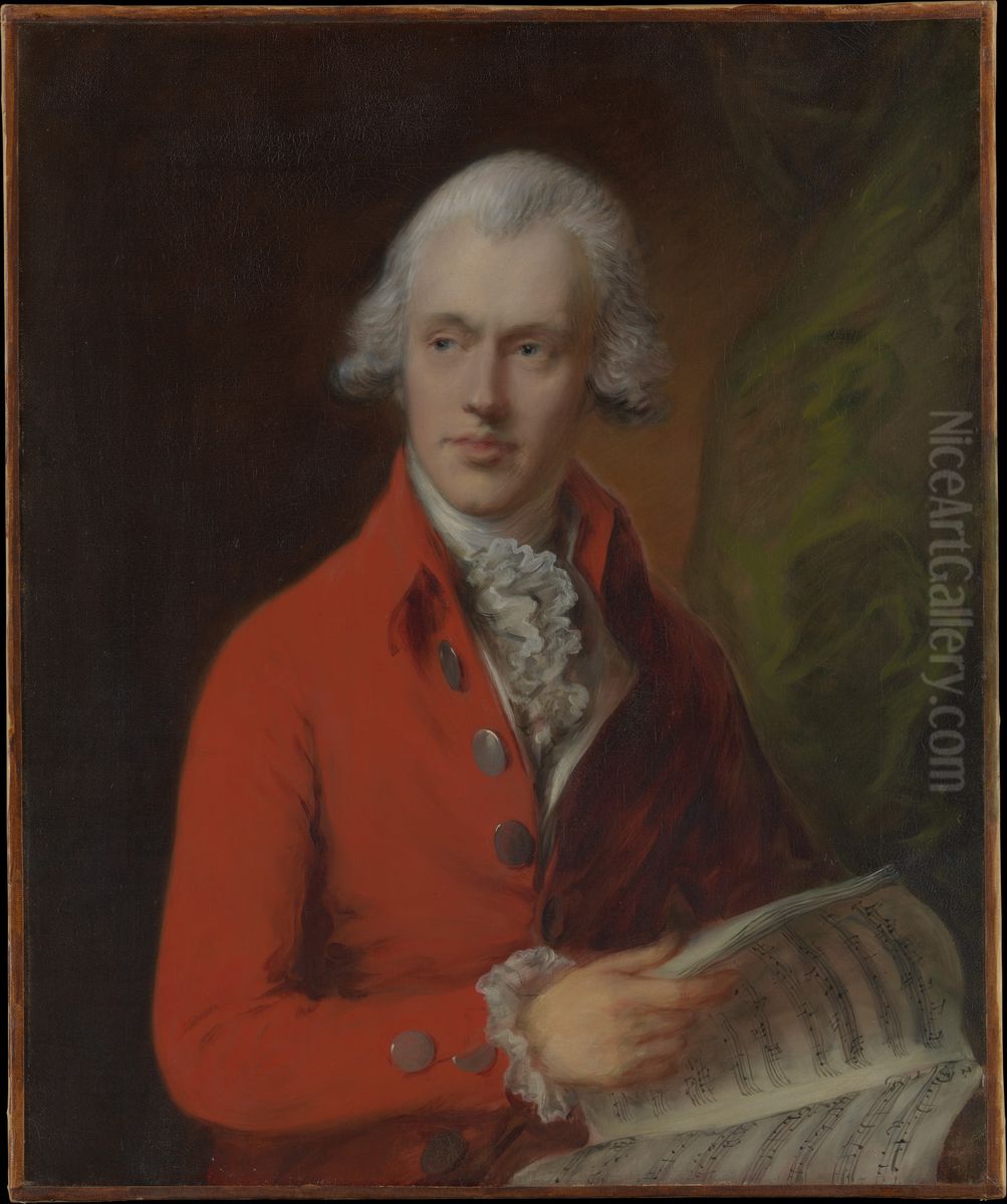 Charles Rousseau Burney (1747-1819) Oil Painting by Thomas Gainsborough