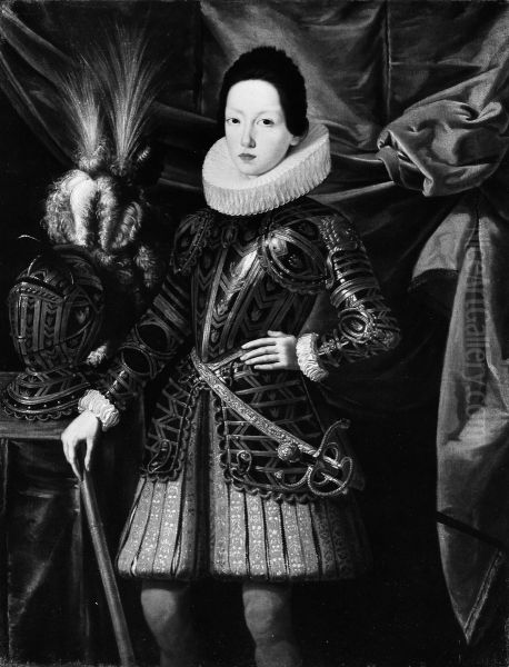 Ferdinando II de' Medici (1610-1670) as a Boy Oil Painting by Justus Sustermans