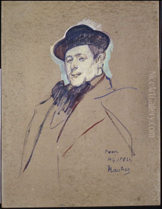 Henri-Gabriel Ibels (1867-1936) Oil Painting by Henri De Toulouse-Lautrec