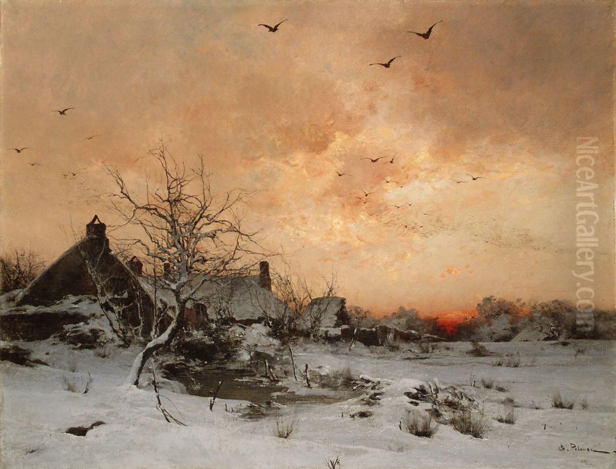 Cernay, near Rambouillet Oil Painting by Leon Germain Pelouse