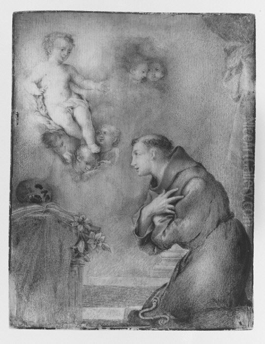 The Vision of Saint Anthony of Padua Oil Painting by Anton Raphael Mengs