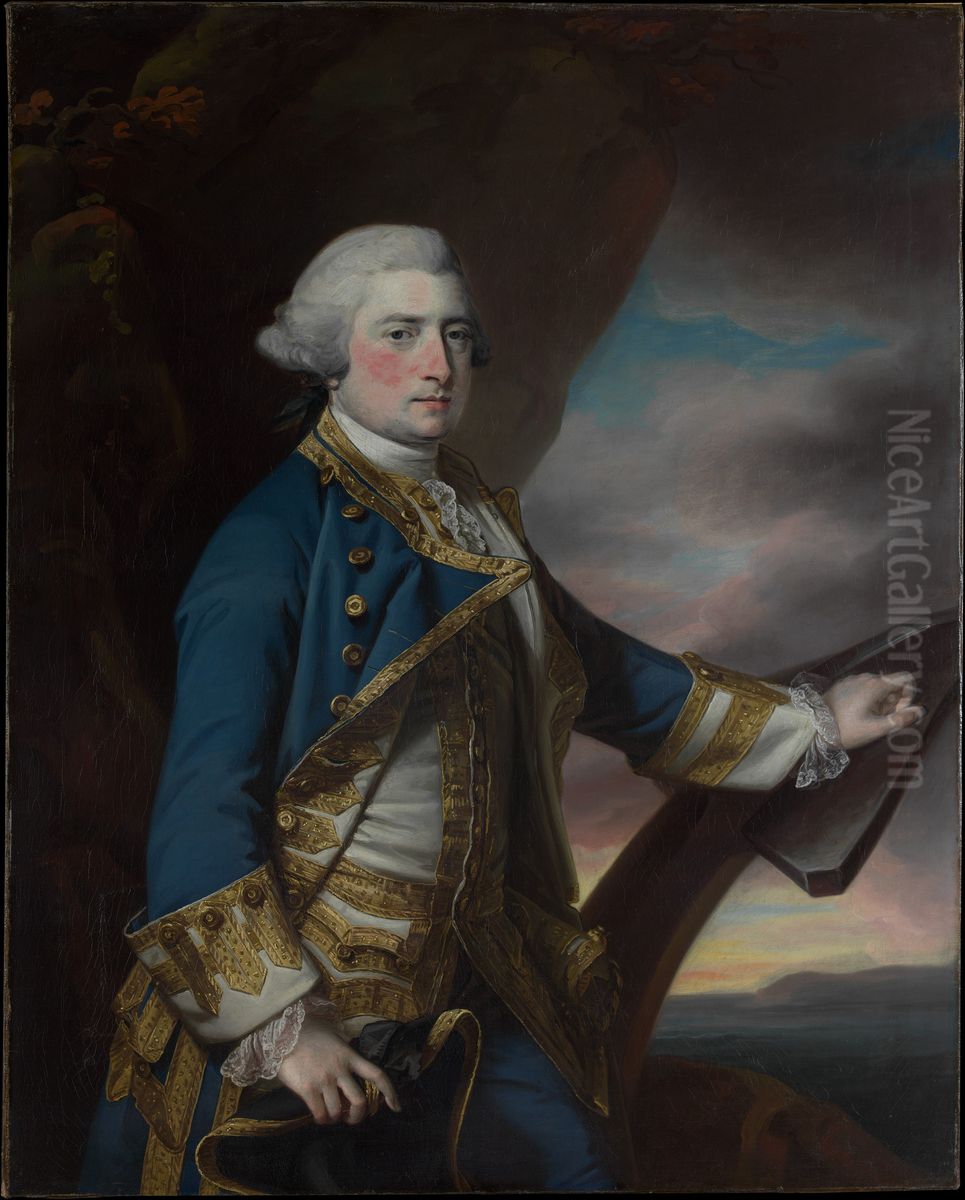 Admiral Harry Paulet (1719/20-1794), Sixth Duke of Bolton Oil Painting by Francis Cotes