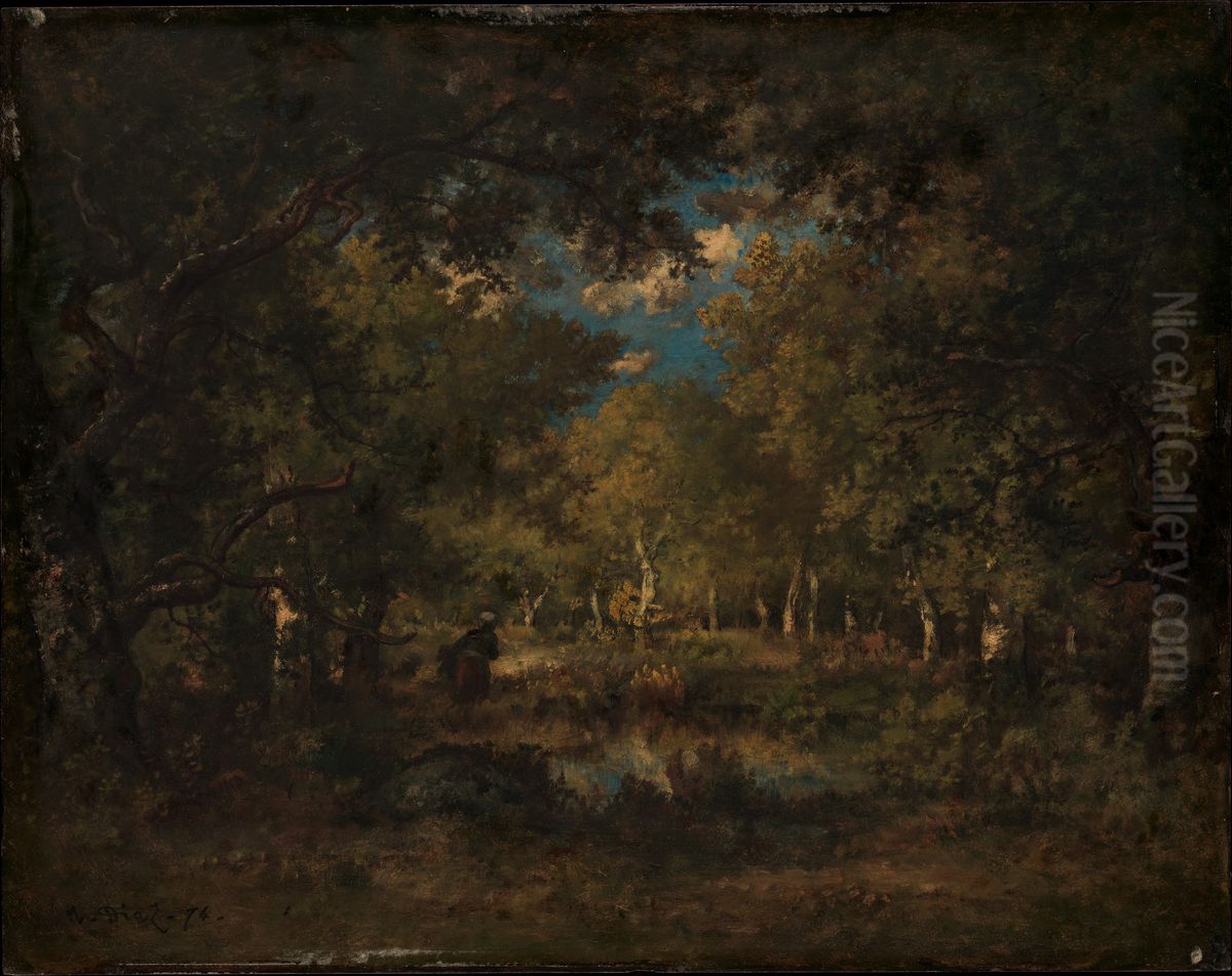 The Forest of Fontainebleau Oil Painting by Narcisse Virgilio Diaz The Forest of Fontainebleau Oil Painting by Narcisse Virgilio Diaz