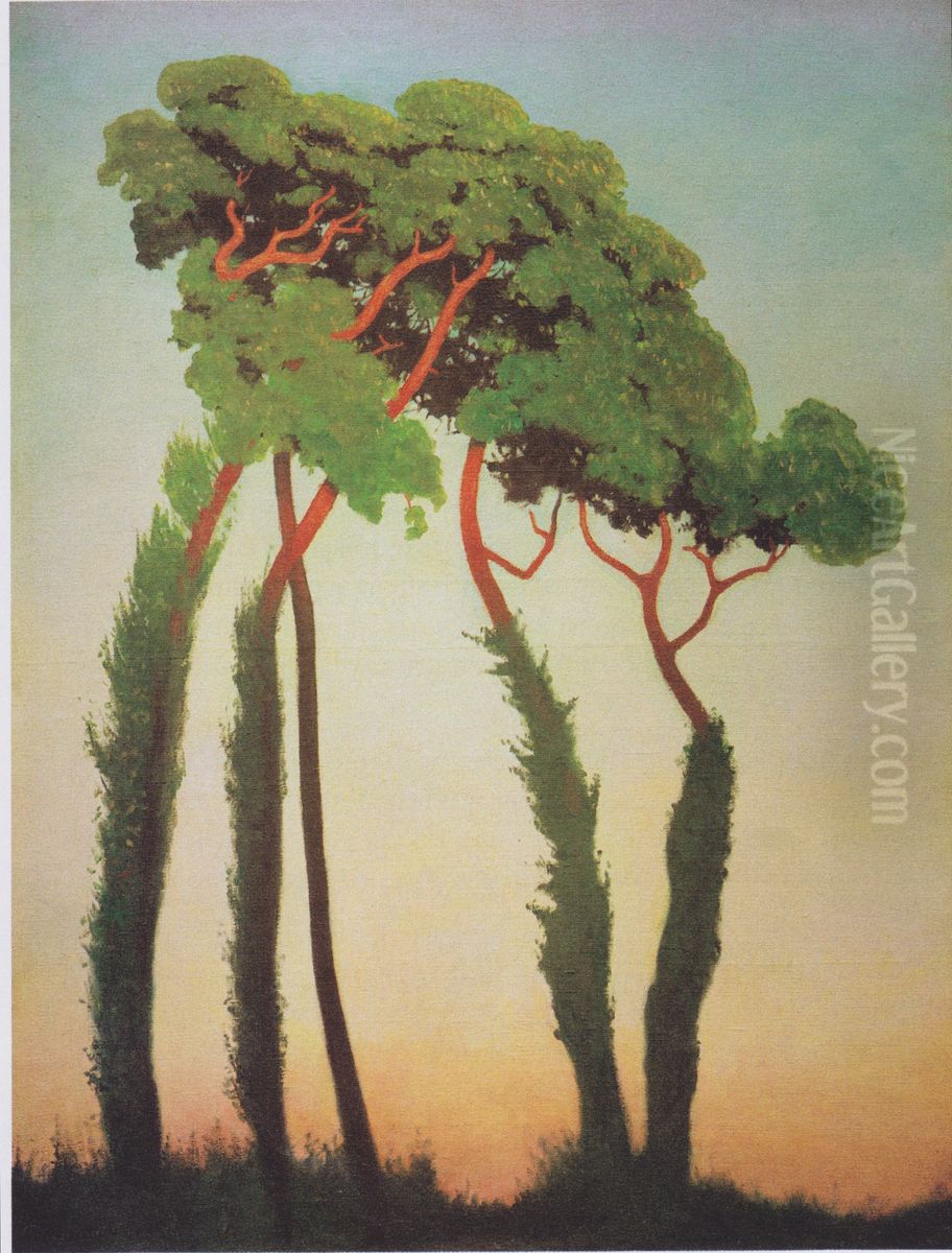 Last sun-rays Oil Painting by Felix Vallotton