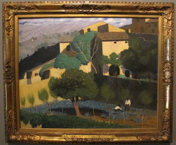 Citrus Trees Garden in Cagnes Oil Painting by Felix Vallotton