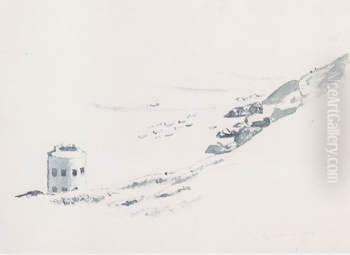 Une tour Martello a Guernesey Oil Painting by Felix Vallotton