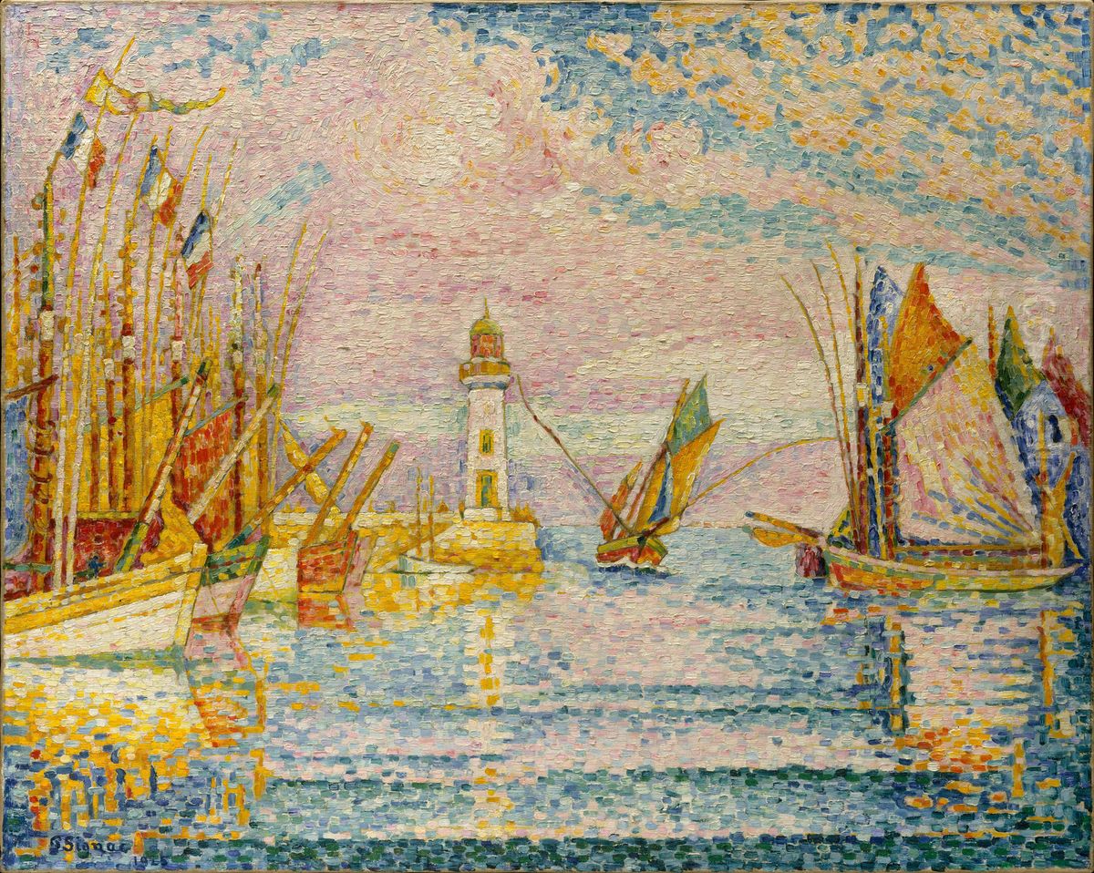 Lighthouse at Groix Oil Painting by Paul Signac