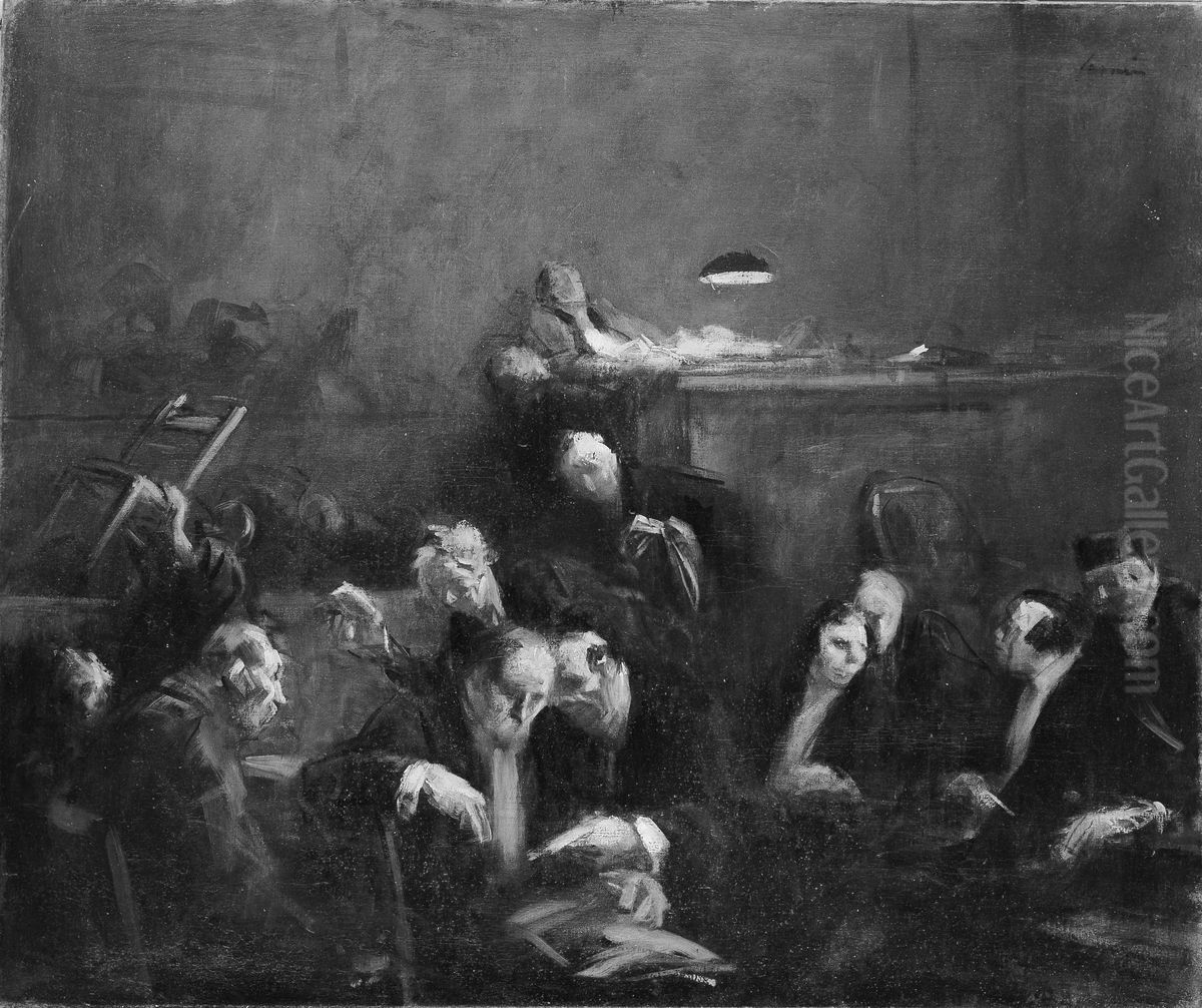 Recess of the Court Oil Painting by Jean-Louis Forain