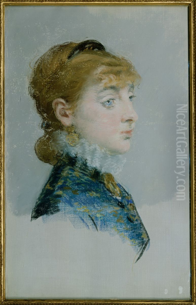 Mademoiselle Lucie Delabigne (1859-1910), Called Valtesse de la Bigne Oil Painting by Edouard Manet