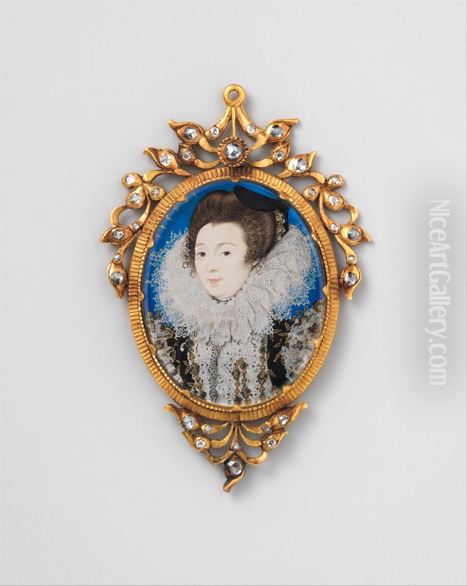 Portrait of a Woman Oil Painting by Nicholas Hilliard