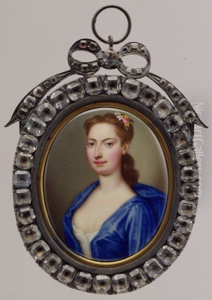 Mrs. Vanderbank Oil Painting by Christian Friedrich Zincke